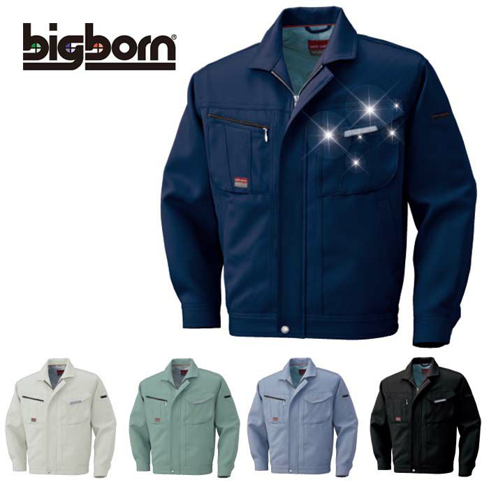 BM146 ジャケット ビッグボーン 秋冬作業服 作業着 S-5L ポリエステル90%・綿10% 裏綿ツイル