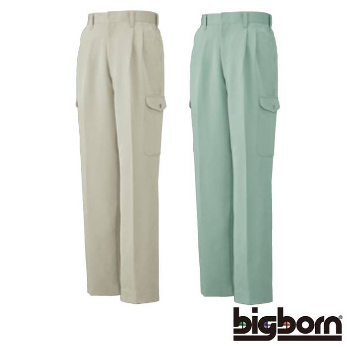 1293 ツータックカーゴパンツ ビッグボーン 秋冬作業服 作業着 70-120 ポリエステル100％ ファインツイル