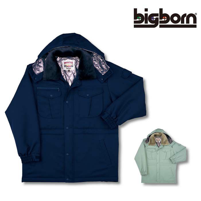 8195 コート ビッグボーン 防寒着 防寒服 M-5L ポリエステル100％ ポリエステルスタンダードツイル（撥水）