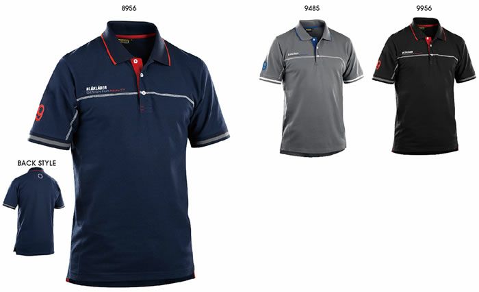 3327-1050 BRANDED POLO SHIRT ビッグボーン BLAKLADER 秋冬作業服 作業着 S-3XL 綿60％・ポリエステル40％ ピケ