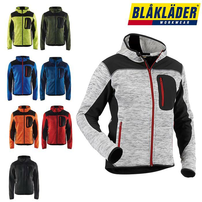 8219-2117 KNITTED JACKET ビッグボーン BLAKLADER 秋冬作業服 作業着 XS-XXL ポリエステル100％