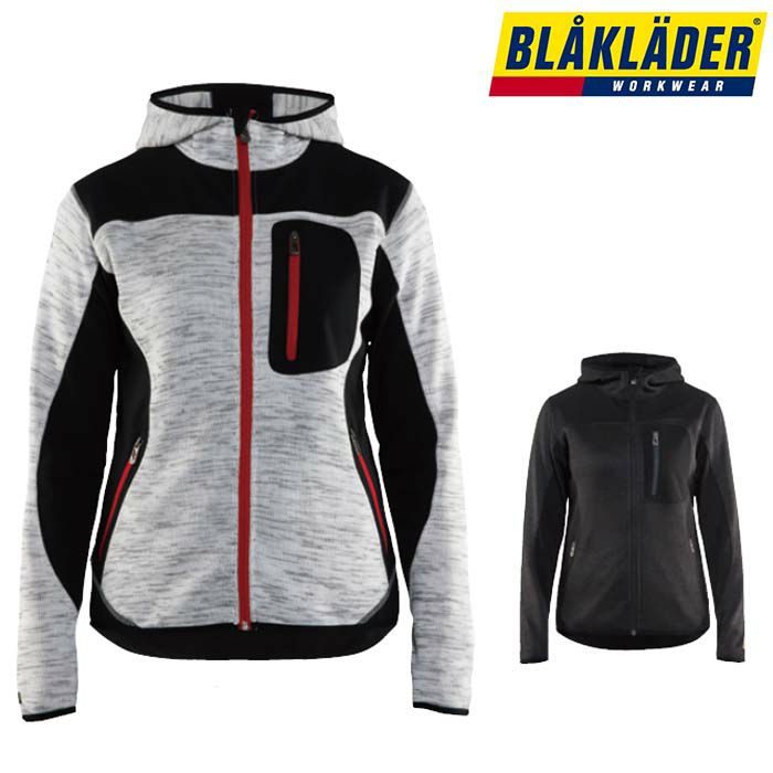 8220-2117 LADIES KNITTED JACKET ビッグボーン BLAKLADER 秋冬作業服 作業着 XS-L ポリエステル100％