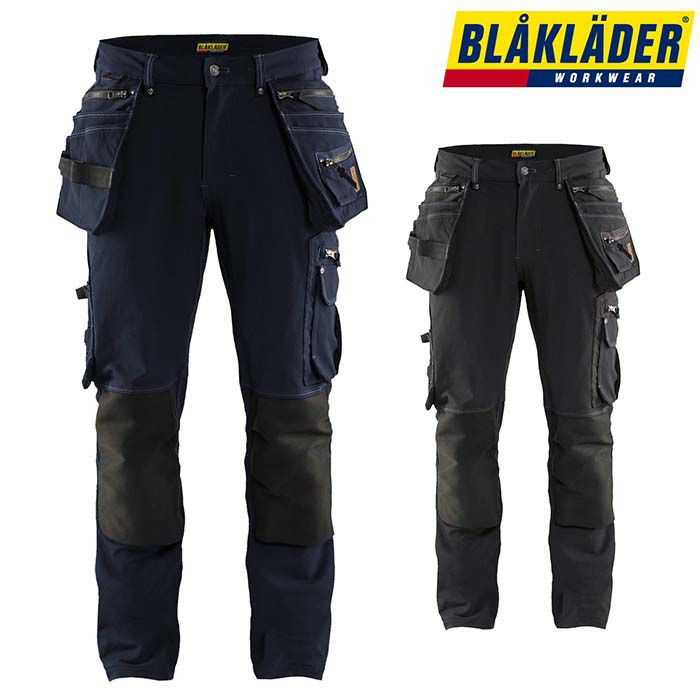 1998-1644 CRAFTSMAN TROUSER 4-WAY STRETCH X1900 ビッグボーン BLAKLADER 秋冬作業服 作業着 C44-C60 ナイロン93％・ポリウレタン7％ 4WAYストレッチドビー