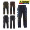 1496-1330 SERVICE TROUSER WITH NAIL POCKETS ビッグボーン BLAKLADER 秋冬作業服 作業着C42-C58 綿60％・ポリエステル40％　リップストップ