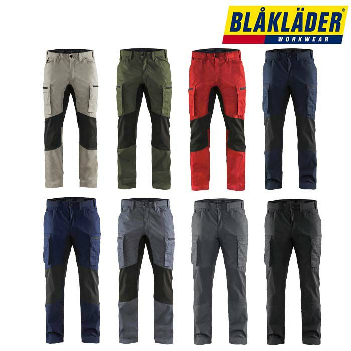 8216-1845 SERVICE TROUSERS STRETCH ビッグボーン BLAKLADER 秋冬作業服 作業着 C42-C60 ポリエステル65％・綿35％ Ｔ/Ｃポプリン