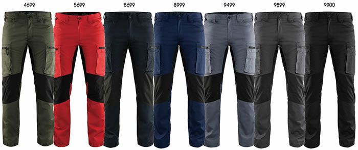 8216-1845 SERVICE TROUSERS STRETCH ビッグボーン BLAKLADER 秋冬作業服 作業着 C42-C60 ポリエステル65％・綿35％ Ｔ/Ｃポプリン