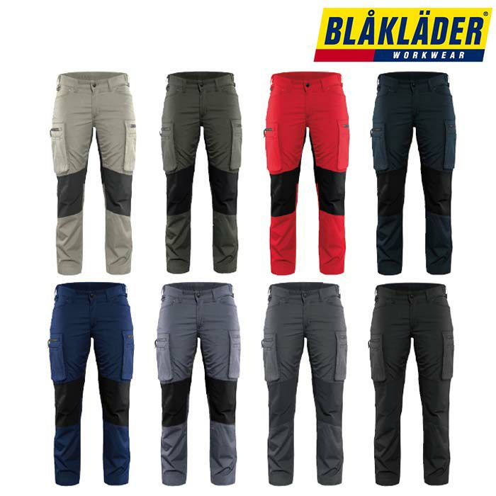8217-1845 LADIES SERVICE TROUSERS STRETCH ビッグボーン BLAKLADER 秋冬作業服 作業着 C30-C42 ポリエステル65％・綿35％ Ｔ/Ｃポプリン