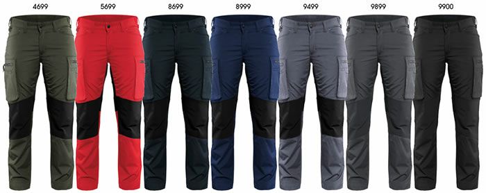 8217-1845 LADIES SERVICE TROUSERS STRETCH ビッグボーン BLAKLADER 秋冬作業服 作業着 C30-C42 ポリエステル65％・綿35％ Ｔ/Ｃポプリン