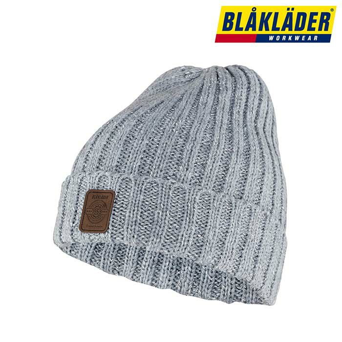 2027-2802 FELECTIVE KNIT BEANIE ビッグボーン BLAKLADER 帽子 キャップ グレーメランジ