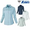 1495 レディスシャツ XEBEC ジーベック 春夏作業服 作業着 7号～19号 ポリエステル65%・綿35% T/Cサマーツイル