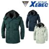 771 防寒コート XEBEC ジーベック 秋冬作業服 防寒着 M～5L （表）ポリエステル65％・綿35％　（裏）ポリエステル100％　（中綿）ポリエステル100％ T/Cツイル・トリコット起毛