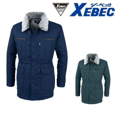 ジーベック 131 XEBEC 防寒コート 防寒アウター 収納できるフード 警備 防犯作業 保温性 撥水 (社名ネーム一か所無料) 131 防寒コート XEBEC ジーベック 秋冬作業服 防寒着 M～5L （表