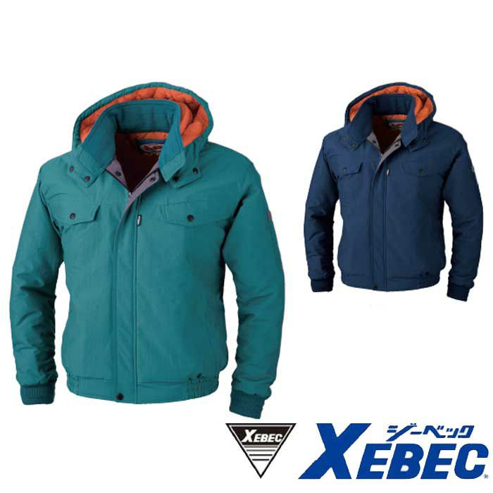 755 防寒ブルゾン XEBEC ジーベック 秋冬作業服 防寒着 M～5L （表）ナイロン100％　（裏）ナイロン100％　（中綿）ポリエステル100％ ナイロンタッサー