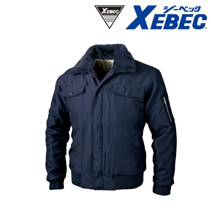421 防寒ジャンパー XEBEC ジーベック 秋冬作業服 防寒着 M～5L （表）ポリエステル100％　（裏）ポリエステル100％　（中綿）ポリエステル100％ ポリエステルツイル