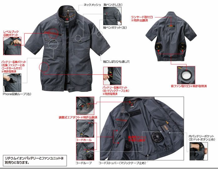 AC7146 エアークラフト半袖ブルゾン（ユニセックス） BURTLE バートル 春夏作業服 作業着 S～4L ポリエステル65％・35％ 高密度T/Cウエザークロス