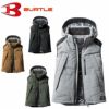 5274 防寒ベスト（大型フード付き）（ユニセックス） BURTLE バートル 防寒着 S～3XL 綿52％・ポリエステル48％ ヌバックタッサー