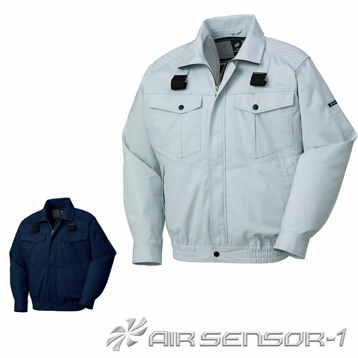 258701 ハーネス対応長袖ジャンパー kurodaruma クロダルマ 春夏作業服 作業着 S～7L ポリエステル65％・綿35％ サマーツイル AIRSENSOR-1専用