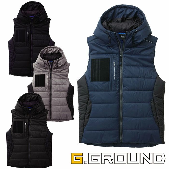 01:59迄 メンズファッション G.G. 5106 防寒ベスト ブラック L 51064L