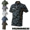 115425 HUMMER 半袖ジップ 春夏 M～5L ポリエステル100%