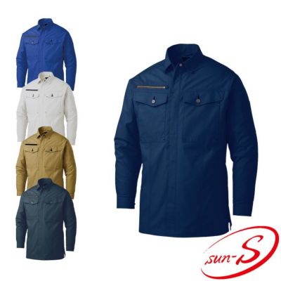 【一部予約販売中】 SUN-S 長袖ブルゾン WA21901 サンエス 綿100 SS～6L 秋冬作業服 作業服