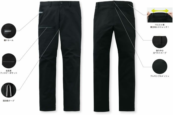 SPT22105 カーゴパンツ SUN-S サンエス 秋冬作業服 SS～6L ポリエステル80％・綿20％ ストレッチツイル