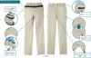 JB58050 男女兼用フレキシブルパンツ SUN-S サンエス オールシーズン 作業服 3S～5L ポリエステル63％・綿20％・複合繊維（ポリエステル17％）