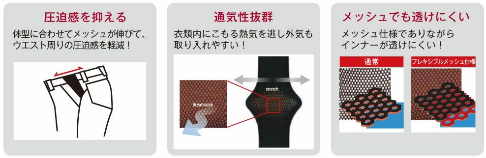 JB58051 男女兼用フレキシブルパンツ SUN-S サンエス オールシーズン 作業服 S～5L ポリエステル100％