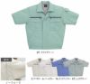 WA820 半袖ブルゾン SUN-S サンエス 春夏作業服 S～5L 綿60％・ポリエステル40％ のびRON（TCストレッチポプリン）