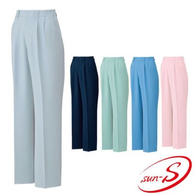 ⭐️最終価格⭐️2021春夏Alt Sunlight ⭐️パンツ未着用 WA10778 レディースツータックパンツ SUN-S サンエス 春夏作業服