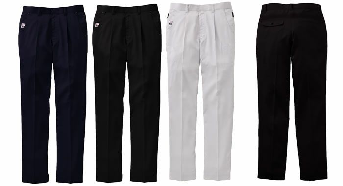 WA11814 ワンタックパンツ SUN-S サンエス 春夏作業服 70～130cm ポリエステル80％・綿20％ ストレッチハニカム