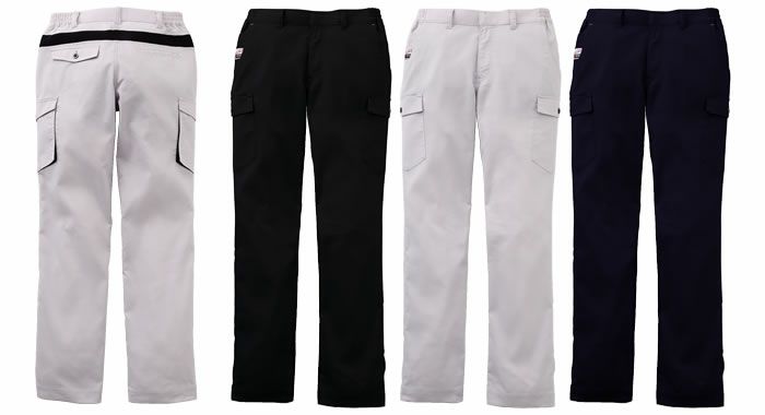 WA11816 レディースカーゴパンツ SUN-S サンエス 春夏作業服 S～4L ポリエステル80％・綿20％ ストレッチハニカム