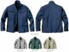 WA11921 長袖ブルゾン SUN-S サンエス 春夏作業服 S～5L ポリエステル35％・綿64％・複合繊維（ポリエステル）１% ライトブラックヘザーストレッチ