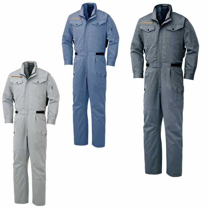 KF92036 つなぎ SUN-S サンエス 空調風神服専用 春夏 作業服 作業着 ツナギ服 円管服 M～5L ポリエステル40％・綿60％ ヘリンボン