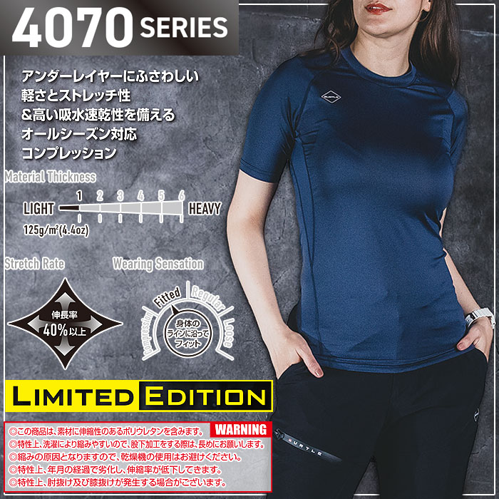 4071 半袖エアーフィット（ユニセックス） BURTLE バートル