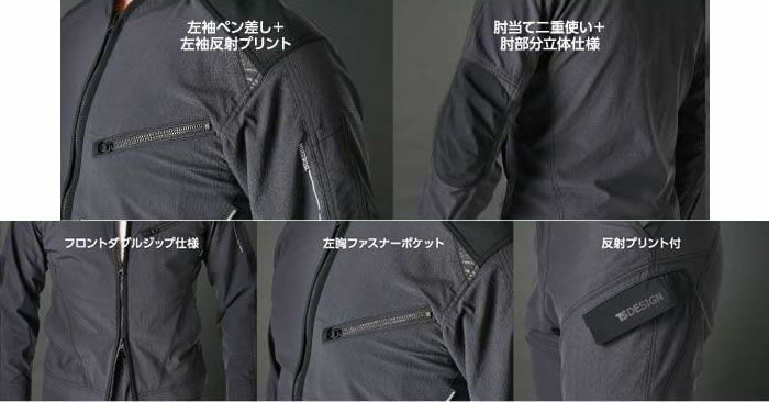 84506 TS 4Dナイロンドッツライダーワークジャケット TSDESIGN
