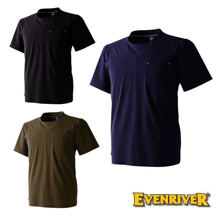 TRT116 ドライクールTシャツ（半袖） EVENRIVER イーブンリバー