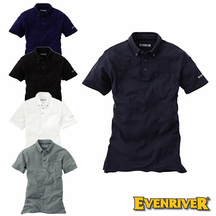 NR416 ソフトドライポロシャツ（半袖） EVENRIVER イーブンリバー