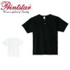 00104-CHN 5.6オンス ヘビーウェイトヘンリーネックTシャツ TOMS Printstar 春夏 作業服 Tシャツ 作業着 S～XL  綿100%