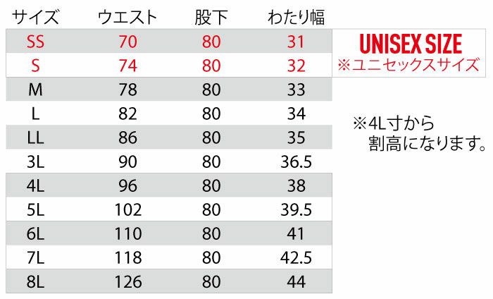 6202 カーゴパンツ（ユニセックス） BURTLE バートル