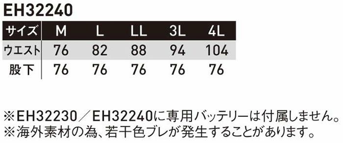 EH32240 カーボンヒートパンツ SUN-S サンエス