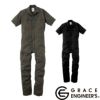 GE-445 ダブルメッシュ・ストレッチ半袖ツナギ エスケープロダクト GRACE ENGINEER'S つなぎ服 オーバーオール ツナギ サロペット 作業服 作業着 S～5L ポリエステル 74%・綿 20%・ポリウレタン 6%