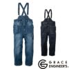 GE-660 ボーダレスデッキパンツ エスケープロダクト GRACE ENGINEER'S つなぎ服 オーバーオール ツナギ サロペット 作業服 作業着 XS～XL、JS～JL 綿 98%・ポリウレタン 2%