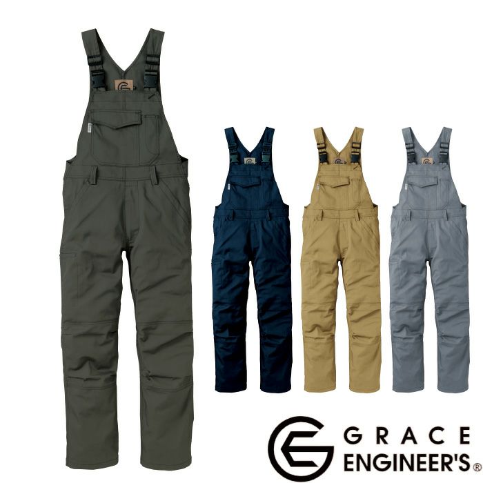 GE-157 サロペット エスケープロダクト GRACE ENGINEER'S つなぎ服 オーバーオール ツナギ サロペット 作業服 作業着 SS～5L ポリエステル 65%・綿 35%