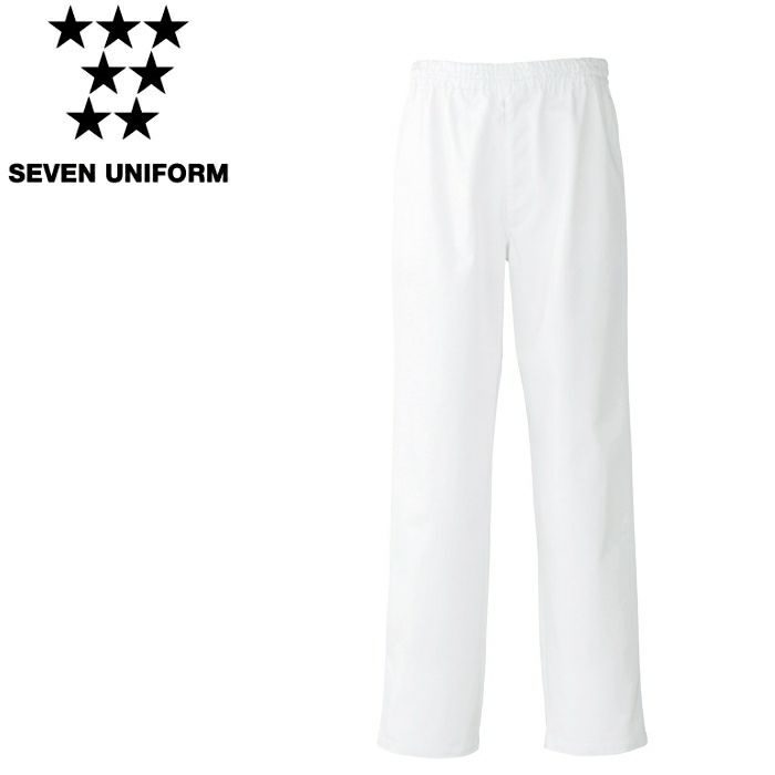 WL494 パンツ［総ゴム・紐入］ SEVEN UNIFORM セブンユニフォーム S～6L ツイル ポリエステル65%・綿35%