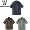 BA1089 コート SEVEN UNIFORM セブンユニフォーム S～4L 麻調デニム ポリエステル65%・綿35%