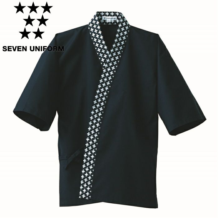 BC1340-1 ハッピーコート SEVEN UNIFORM セブンユニフォーム M～LL タッサー ポリエステル65%・綿35%