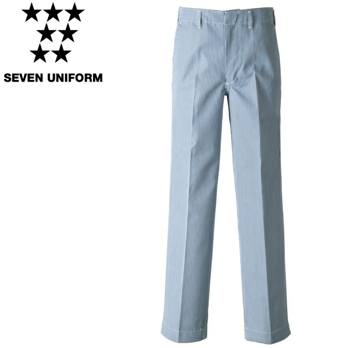 BL1470 パンツ SEVEN UNIFORM セブンユニフォーム 70～125 先染めデニム ポリエステル65%・綿35%