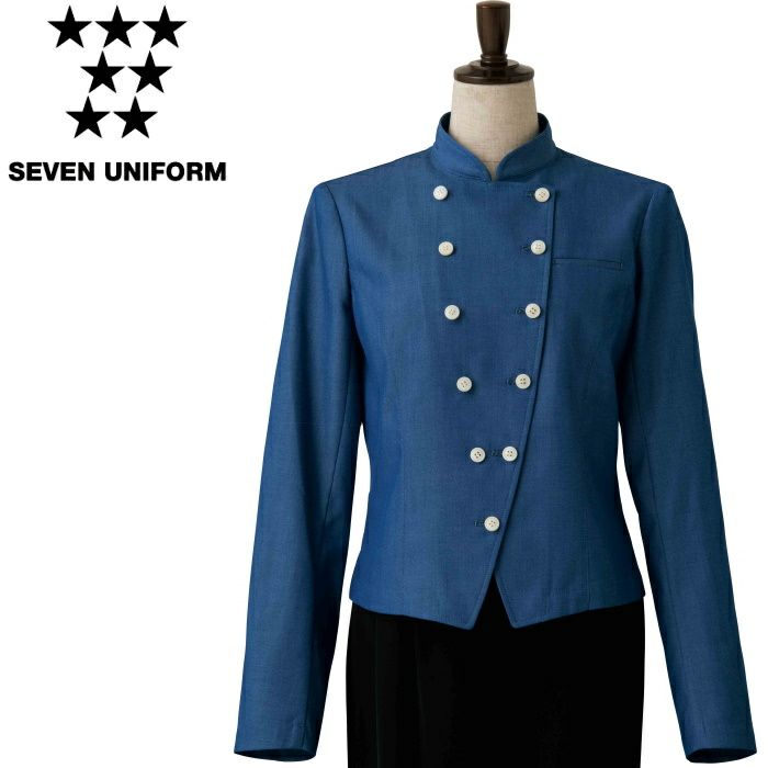 DA2623 コート SEVEN UNIFORM セブンユニフォーム 7～15 先染めデニム ポリエステル65%・綿35%