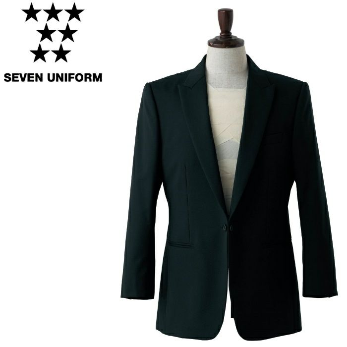 DD2752 ピークドラペルタキシード SEVEN UNIFORM セブンユニフォーム Y4～B7 ツイル 毛70%・ポリエステル30%