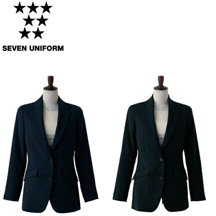 DD2757 ジャケット SEVEN UNIFORM セブンユニフォーム 5～17 平二重織  ポリエステル90%・トリアセテート10%